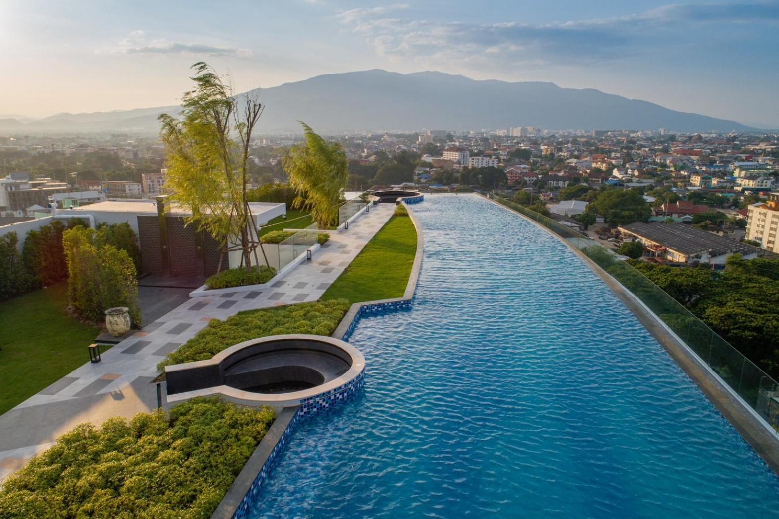 Luxury Condo Astra Sky River Condo Csiangmaj Kültér fotó